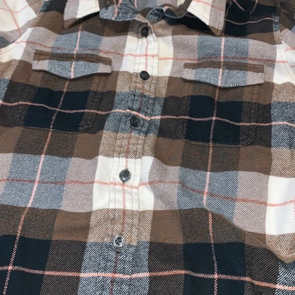 Patagonia Brown Plaid Button Down Shirt - Picture 2 of 4